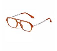 XXGJOALD Nouveau 2025 Lunettes de soleil rectangulaires Femmes Hommes Vintage Orange Blue Shades Lunettes de soleil Femme UV400, C8 Block Blue Light, Taille unique