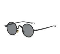 XXGJOALD Nouveau 2025 Lunettes de soleil rétro métal rond punk polarisées femmes verres transparents cadre hommes nuances UV400 lunettes de soleil, 1, Taille unique