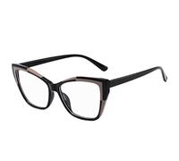 XXGJOALD Nouvelles lunettes de soleil 2025 anti-lumière bleue lunettes œil de chat pour femmes hommes monture rétro verres transparents lunettes simples femmes, 1, Taille unique