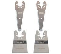 XXGO Lot de 4 lames de grattoir oscillantes multi-outils pour racler, couper, enlever la peinture, le calfeutrage, le mastic adhésif XG4201