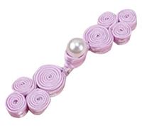 XXHNBF Boutons de Style Chinois, Boutons à nœuds Chinois, Boutons Cheongsam, Fermetures rétro, Attaches à Coudre for Bricolage, Pull, Manteau, Perles, Boutons à nœuds Chinois(Light Purple)