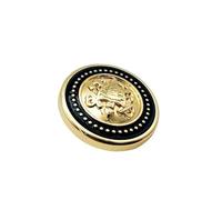 XXHNBF Boutons de Style Chinois, Lot de 10 Boutons Vintage en métal, Style Preppy, for Manteau, Costume, Uniforme, Pull, Bouton décoratif Simple(5-674-1,25mm)
