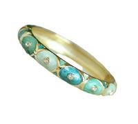 XXHNBF Bracelet classique en émail cloisonné pour femme en forme de cercle - Accessoires pour femme - Artisanat traditionnel - Bracelets ethniques de Chine, taille unique, Bois d'agar