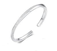 XXHNBF Bracelet pour Femme, Bracelet en Argent 925 for Femme, Bijou raffiné Fait Main, Mat, Cadeau d'anniversaire