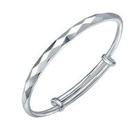 XXHNBF Bracelet pour Femme, Bracelet en Argent 925 for Femme, Manchette Ajustable, Tendance, Bijoux en Argent, Cadeaux d'anniversaire
