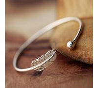 XXHNBF Bracelet pour Femme, Bracelet en Argent 925 for Femme, Style bohème, Ajustable, Ouvert, Style Vintage