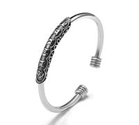 XXHNBF Bracelet pour Femme, Bracelet en Argent 925 for Femme, Style Vintage, Style Chinois, Bijou en Argent, Cadeau d'anniversaire