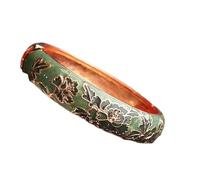 XXHNBF Bracelet pour femme, bracelets de fleurs avec émail cloisonné multicolore, filigrane, style traditionnel chinois, faits à la main, accessoires bijoux, cadeaux, One Size, Bois d'agar