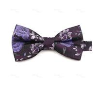 XXHNBF Cravate pour Hommes, Nœuds Papillon for Hommes pré-noués au Design Floral, Lignes ondulées, Mode for, fête, Affaires, Mariage, marié, Vintage, Rouge, Bleu, Costume de Cravate(Color12)