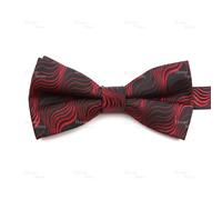 XXHNBF Cravate pour Hommes, Nœuds Papillon for Hommes pré-noués au Design Floral, Lignes ondulées, Mode for, fête, Affaires, Mariage, marié, Vintage, Rouge, Bleu, Costume de Cravate(Color1)