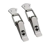 XXHNBF Lot de 2 Mini loquets à Ressort en Fer et Nickel for Valise, boîte Outils Bois(B 118mm)