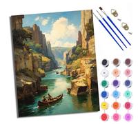 XXHXIE Peinture par Numéros pour Adulte Femme entourée de papillons Kits de Peinture au Numéro avec pinceaux de Dessin de Pigment Acrylique pour Décoration de la Maison 40x50 cm
