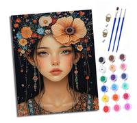 XXHXIE Peinture par Numéros pour Adulte Portrait d'un homme portant une couronne DIY Peinture Acrylique pour Adultes débutants Facile sur Toile 40×50 cm avec peintures et pinceaux (sans Cadre)