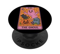 XXI Carte de Tarot d'halloween The Ghoul PopSockets PopGrip Adhésif