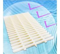 XXIKAXKDO Grille de Drainage ABS à emboîtement Grille de trop-Plein Piscine en Plastique ABS Blanc 15-30 x 100 cm(30x100cm)