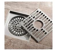 XXIKAXKDO Siphon de Douche. Siphon de Sol for Machine à Laver en Laiton - Finition brossée, for Cuisine/Salle Bain/Garage/sous-Sol et Toilettes