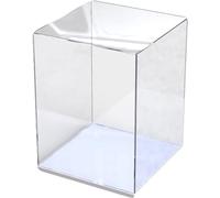 XXIKAXKDO Vitrine en Acrylique Transparent. Organisateur d'objets de Collection Transparent Amovible, vitrine comptoir empilable for modèles, boîte Rangement for Le Bureau et la Maison(White)