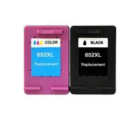 XXINGYULI 2 pièces Cartouche d'encre Compatible Compatible avec HP652 Deskjet 1115 2135 2136 2138 3635 3636 4536 4535 Cartouche d'imprimante(1 Set)