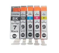 XXINGYULI 5X Cartouches d'encre de Remplacement compatibles avec PGI7 PGI9 Compatible avec imprimantes MX7600 IX7000