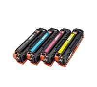XXINGYULI Cartouche de Toner Compatible 125A Compatible avec imprimantes CB540A CB541A CB542A CB543A Compatible avec modèles CP1215 CP1515n CP1518ni CM1312(1SET)