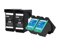 XXINGYULI Cartouche d'encre 339XL 344XL, Compatible avec Les imprimantes Deskjet 6520 6540 5740 5745 5940 Photosmart 2575 2610 2710 8050(2SET)