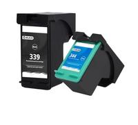 XXINGYULI Cartouche d'encre 339XL 344XL, Compatible avec Les imprimantes Deskjet 6520 6540 5740 5745 5940 Photosmart 2575 2610 2710 8050(1SET)