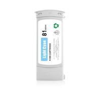 XXINGYULI Cartouche d'encre 81 Compatible Compatible avec imprimante Designjet 5000 5500 5000PC 5500ps, avec Puce Stable, réservoir d'encre pigmentée vive(81-LC)