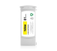 XXINGYULI Cartouche d'encre 81 Compatible Compatible avec imprimante Designjet 5000 5500 5000PC 5500ps, avec Puce Stable, réservoir d'encre pigmentée vive(81-Y)