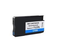 XXINGYULI Cartouche d'encre à Jet d'encre 712 Couleurs 3ED68A, Compatible avec Les imprimantes Designjet T650 T250 T210 T230 37D71A(H-712 C 3ED67A)