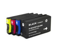 XXINGYULI Cartouche d'encre à Jet d'encre Couleur Compatible Compatible avec Les séries HP963 et HP967 Compatible avec imprimantes OfficeJet Pro 9010 9015(1 Set 4PCS)
