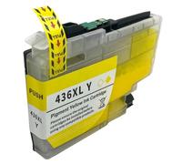 XXINGYULI Cartouche d'encre australienne LC436 LC436XL, Compatible avec MFC-J4340DW J4440DW J4540DW J5855DW J5955DW J6555DW J6955DW J6957DW(Y 1PC)