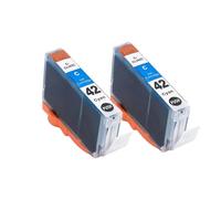 XXINGYULI Cartouche d'encre CLI-42 8 Couleurs avec Puce Compatible avec Les imprimantes Pro 100 100S(2PCS C-42 C)