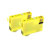 XXINGYULI Cartouche d'encre Compatible 34XL Compatible avec Workforce Pro WF-3720DWF WF-3725DWF modèles T3471 T3472 T3473 T3474(2pcs 34XL Y)