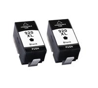 XXINGYULI Cartouche d'encre Compatible 920XL Compatible avec Officejet 6500 6500A 6000 7000 7500 7500A avec Puce(2BK)