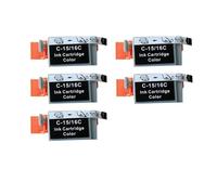 XXINGYULI Cartouche d'encre Compatible BCI15 BCI16 BCI-15 BCI-16 Compatible avec imprimantes I70 I80 SELPHY DS700 DS810 IP90 Mini220(5 Color)
