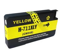 XXINGYULI Cartouche d'encre Compatible Compatible avec 711 HP711, Compatible avec modèles d'imprimante DesignJet T120 T520 CZ130A CZ131A CZ132A CZ133A(Yellow)