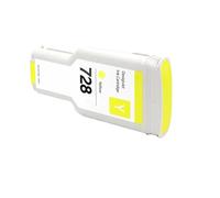 XXINGYULI Cartouche d'encre Compatible Compatible avec 728 300ML, Compatible avec DesignJet T730 T830 modèles F9K17A F9K16A F9K15A F9J68A, Encre complète Incluse(1PC Yellow)