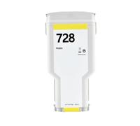 XXINGYULI Cartouche d'encre Compatible Compatible avec 728 728XL F9J68A F9J67A F9J66A Compatible avec imprimante DesignJet T730 T830, Encre complète(300ML -Yellow)