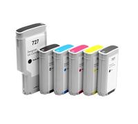 XXINGYULI Cartouche d'encre Compatible Compatible avec Designjet T920 T1500 T2500 T2530, Encre Couleur 130ML 300ML(Photo Black-130ML)