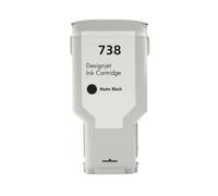 XXINGYULI Cartouche d'encre Compatible Compatible avec HP738XL 738, 676M6A 676M7A 676M8A 498N8A, à Utiliser avec Les imprimantes DesignJet T950 T850(MBK-300ML)
