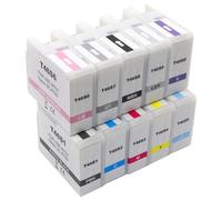 XXINGYULI Cartouche d'encre Compatible Compatible avec imprimante SureColor P700 T46S T46S1 T46S2 T46S3 T46S4 T46S5 T46S8 T46SD(10Color 1set)