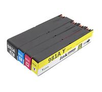 XXINGYULI Cartouche d'encre Compatible Compatible avec imprimantes Couleur 981A 981X PageWide 556xh 586dn E58650dn E55650(HP981A Cyan)