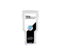 XXINGYULI Cartouche d'encre Compatible de qualité HW.764 Compatible avec DesignJet T3500 avec Puce d'encre complète à Colorant(HP764 -MBK- 300ML)