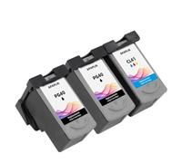 XXINGYULI Cartouche d'encre Compatible PG40 CL41 Compatible avec imprimantes IP1180 IP1200 IP1300 MP145 MP150 MP160 MP170 MP180(2Black and 1Color)