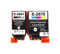 XXINGYULI Cartouche d'encre Compatible T2661 T2670 T266 T267 266 267 Compatible avec Main d'œuvre WF100 WF110 WF 100 110 Europe Afrique du sud Russie(1SET(2PC))