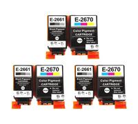 XXINGYULI Cartouche d'encre Compatible T2661 T2670 T266 T267 266 267 Compatible avec Main d'œuvre WF100 WF110 WF 100 110 Europe Afrique du sud Russie(3SET(6PC))