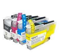 XXINGYULI Cartouche d'encre Compatible Vilaxh avec Puce Compatible avec imprimantes DCP-J1200W J1200WE modèle LC424(1SET)