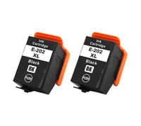 XXINGYULI Cartouche d'encre complète Compatible T202XL 202XL, Compatible avec imprimante Expression XP-6000 XP-6001 XP-6005 XP-6100 XP-6105(2pcs BK)