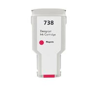 XXINGYULI Cartouche d'encre Couleur 300ml, Compatible avec HP738 738, 676M6A 676M7A 676M8A 498N8A, Compatible avec imprimante DesignJet T950 T850(300ML - M)