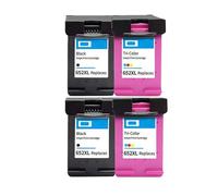 XXINGYULI Cartouche d'encre de Remplacement 652XL, Compatible avec Les imprimantes Deskjet modèles 652 1115 1118 2135 2136 2138 3635 3636 3835 4536 4538(2SET)